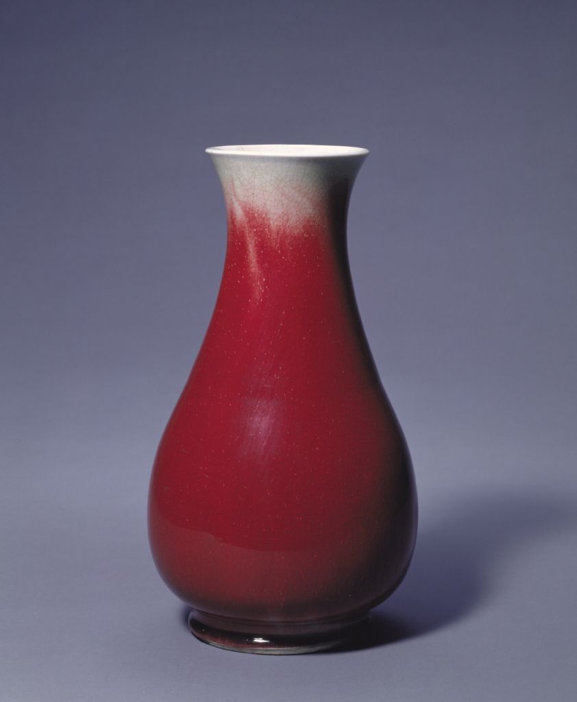 Langyao Red-glazed Pipa Zun-China Archive